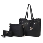 Mariahna 3 Pcs Shopper Tote, Crossbody and Wallet